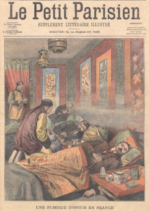 Votée en pleine guerre afin de répondre au problème de santé publique que constitue l’usage d’opium et de cocaïne, la loi du 12 juillet 1916 est la première à bannir la consommation du haschisch « en société ».