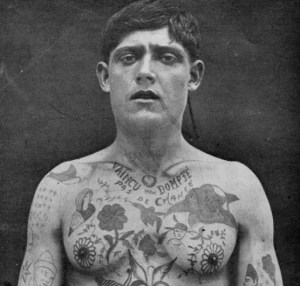 A body enhancing aesthetic practice, tattooing pertained, in the 19th century, to the world of crime and social deviance.