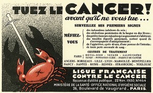 En 2018, la Ligue contre le cancer a célébré ses 100 ans. Après la Première Guerre mondiale, sa création répond à l’accroissement du fléau social que constitue le cancer. 